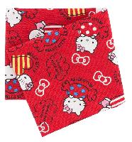 Candy Rouge, coupon tissu Hello Kitty, 50 X 54 cm, 4 units
