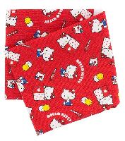 Okashi Rose, coupon tissu Hello Kitty, 50 X 54 cm, 4 units