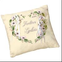 Coeur de Fraisier, kit coussin mariage  broder Luc