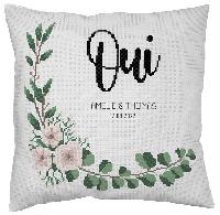 Bouquet Champtre, kit coussin de mariage  broder Princesse