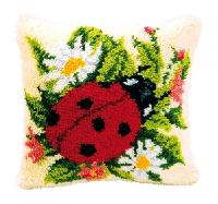 Coccinelle, kit coussin point nou Vervaco