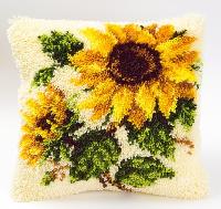 Tournesols, kit coussin point nou Vervaco