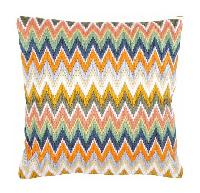 Zig Zag Multicolores, kit coussin point lanc