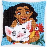 Moana, kit coussin canevas Vervaco