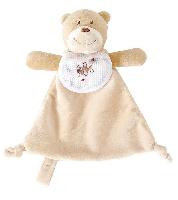 Doudou Ours Teddydou DMC avec bavoir  broder