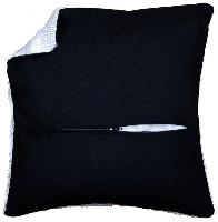 Dos de Coussin Noir Vervaco, 45 X 45 cm, avec fermeture