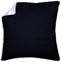 Dos de Coussin Noir Vervaco, 45 X 45 cm, sans fermeture clair