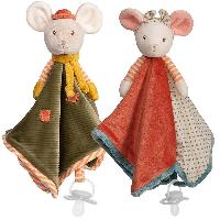 Doudou Baby Rug Ingefrid & Henry, 30 cm Bukowski, avec bavoir  broder