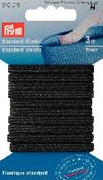 Elastique standard Noir Prym, largeur 5 mm, 3 Mtres