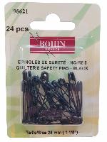 Epingles de Sret Ressort Noires 28 mm Bohin