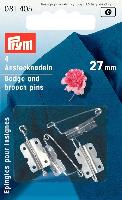 Epingles pour insignes, fleurs et noeuds Prym, 27 mm