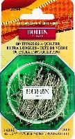 Epingles tte de verre noires  quilter Bohin, extra longues 45 X 0.70 mm, 100 units