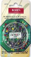 Epingles tte plastique couleurs Bohin, 34 X 0.65 mm, 100 units