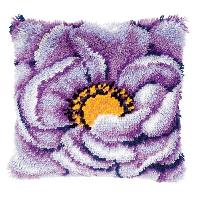 Fleur Lilas, kit coussin point nou Vervaco