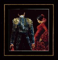 Flamenco, kit broderie sur toile Ada Lanarte