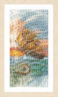 En voyage de dcouverte, kit broderie sur toile de Lin Lanarte