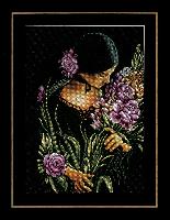 Femme & fleurs, kit broderie sur toile Ada Lanarte