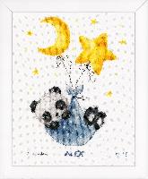 Le Panda, tableau naissance  broder Vervaco