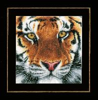 Tigre, kit broderie sur toile Ada Lanarte