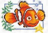 Nemo, kit broderie point compt Vervaco