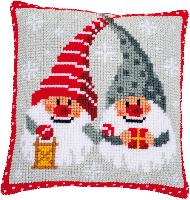 Gnomes de Nol, kit coussin canevas Vervaco