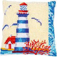 Phare, kit coussin canevas Vervaco