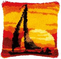 Coucher de Soleil, kit coussin point nou  Vervaco