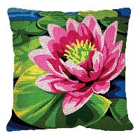 Nnuphar, kit coussin canevas Seg de Paris