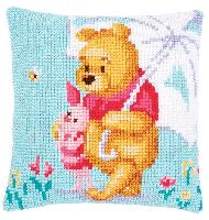 Winnie Triste, kit coussin canevas Vervaco