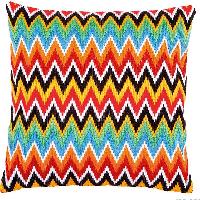 Jeu de Lignes, kit coussin au point lanc Vervaco