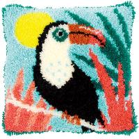 Toucan, kit coussin au point nou Vervaco