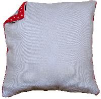 Dos de Coussin Gris en Kit sans Fermeture Vervaco