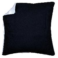 Dos de Coussin Noir Vervaco, 45 X 45 cm, sans fermeture clair