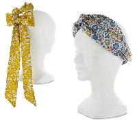 Capel et  d Anio, Kit foulchie et headband en Liberty pour femme Com 1 Ide