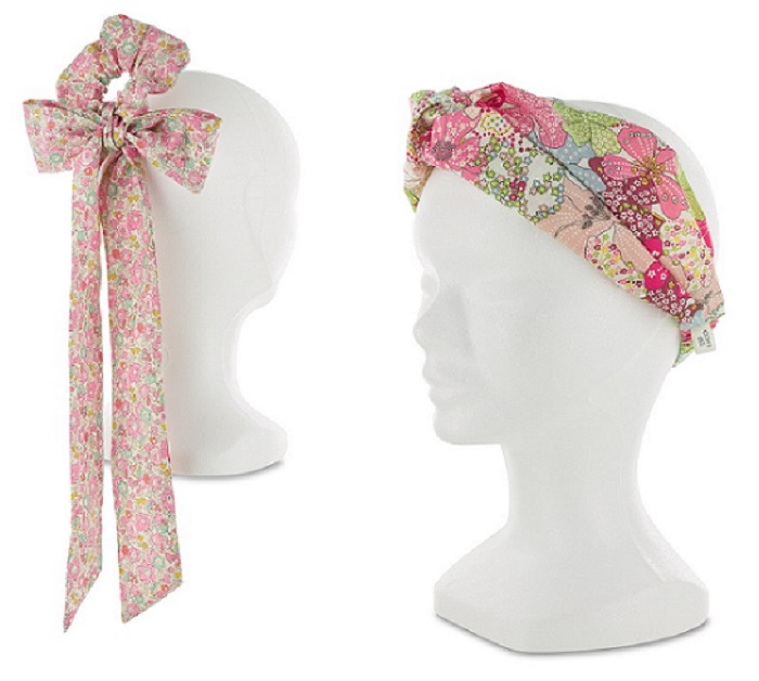 Kit foulchie et headband en Liberty pour femme 