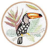 Le Toucan, kit point de croix Marie Coeur