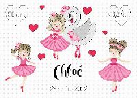 Ma petite ballerine, kit tableau naissance  broder Princesse