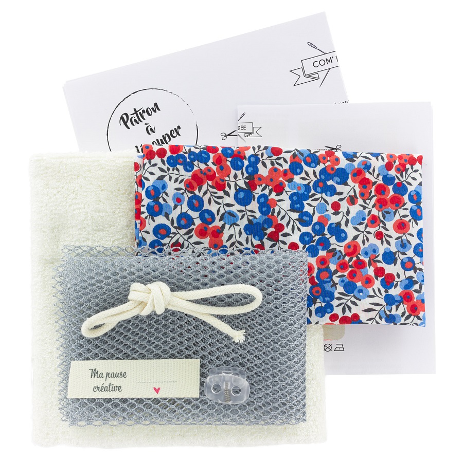 Kit de couture - Je fabrique mes lingettes - Fleurette