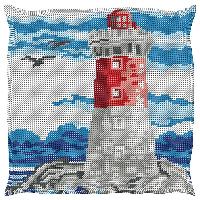 Le Phare, kit coussin canevas soudan Luc