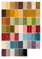 Lot de 60 coupons assortis < Stof Fabrics >, dimension 50 x 110 cm