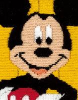 Mickey Mouse, kit canevas au point lanc Vervaco