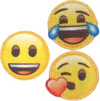 Emoticones thermocollant et autocollant 5 cm