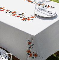 Msanges, nappe " Margot Broderie ", Broderie Traditionnelle