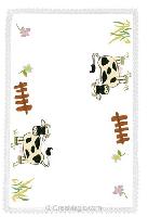 Napperon Avila les Vaches, Broderie Traditionnelle