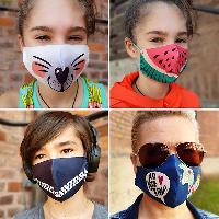 Tissus panneaux Jersey pour Masques Enfants et Adultes ALB STOFFE, pour fabriquer 48 Masques