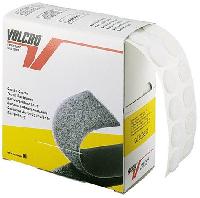 Pastilles Velcro adhsives Blanches, 19 mm, par 200 