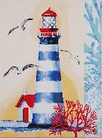 Le phare, kit de peinture par numro Vervaco