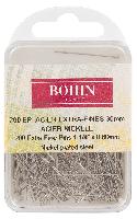 Epingles Aciers Extra Fines Bohin, 30 X 0,60 mm, 200 units