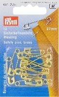 Epingles de Sret Laiton Argent Prym, 27 mm