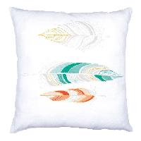 Plumes, kit coussin  broder Vervaco